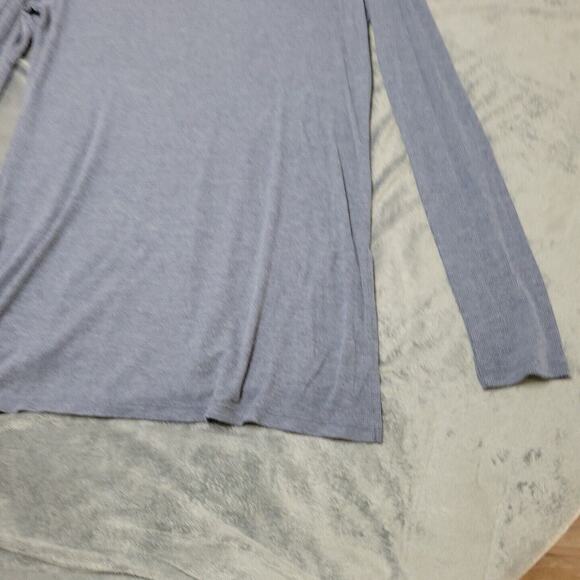 OKC Shirt Womens Medium NBA Basketball Oklahoma City Thunder Gray Long Lined Tee - Picture 10 of 12